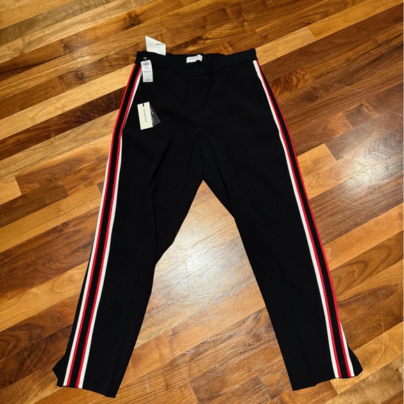 Babaton Pants - Aritzia Babaton Conan Pant - Black w/ Red & White Trim Details size 6 NWT
